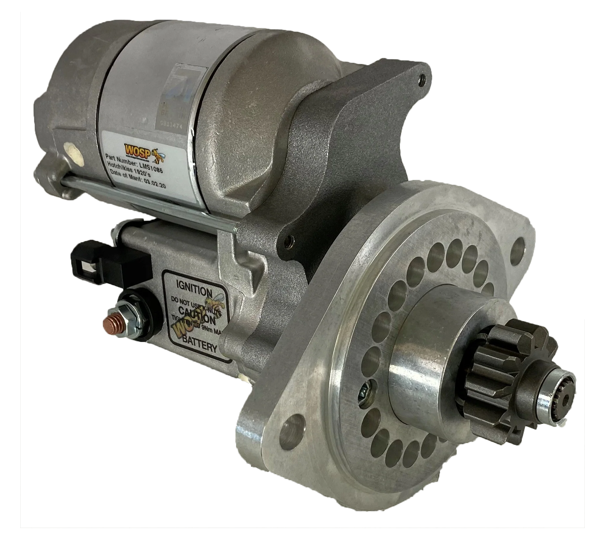 Wosp Hotchkiss AM80 1920's (flange mount) high torque starter motor (LMS1085)