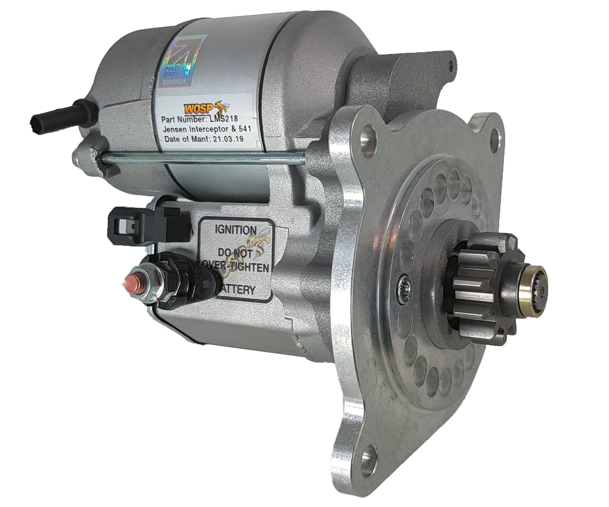 Wosp Humber / Jensen / Lagonda 'vairous' high torque starter motor (10 tooth) (LMS218-10)