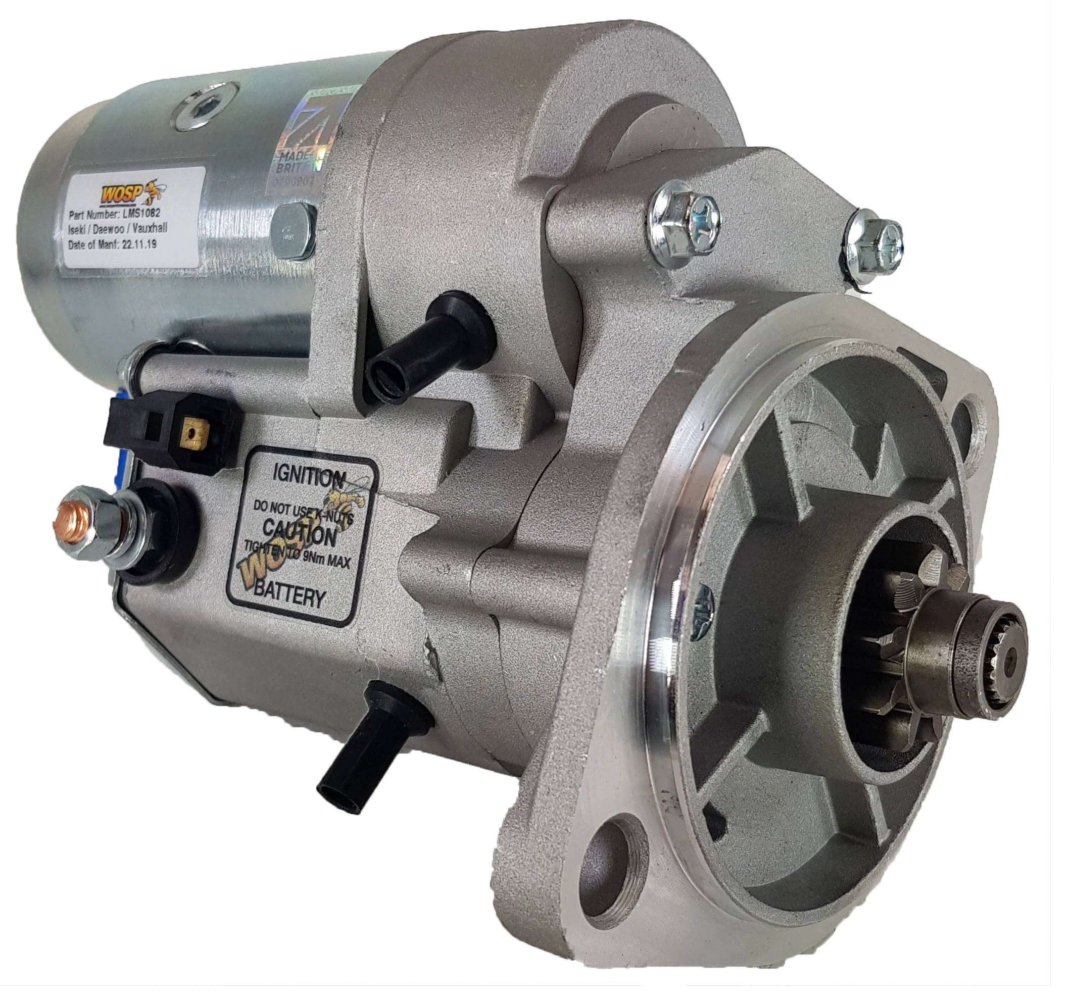 Wosp Isuzu Various industrial super-duty starter motor (LMS1082)