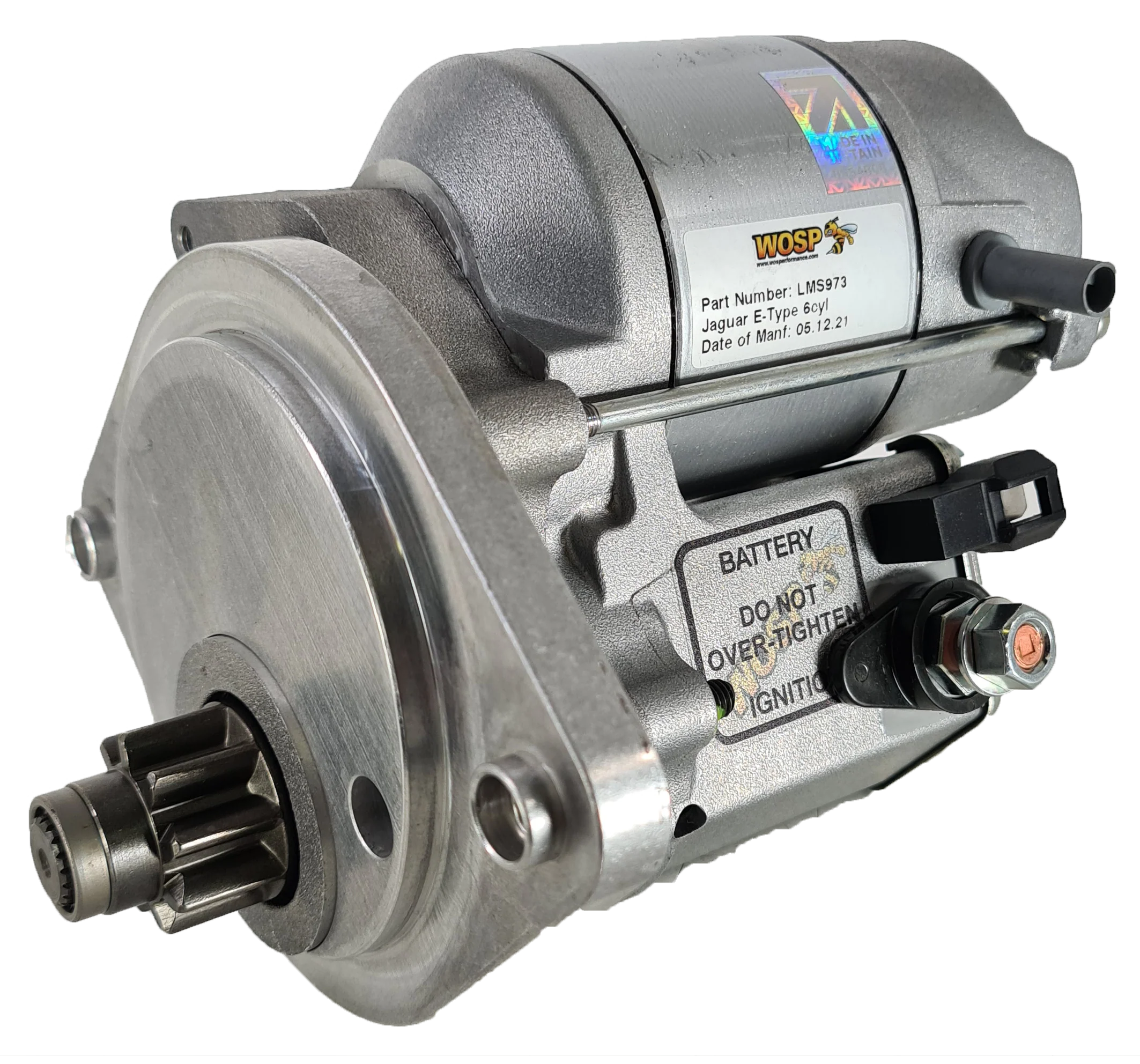 Wosp Jaguar E-Type 6cyl (small flywheel / 7.25" clutch) high torque starter motor (LMS973)