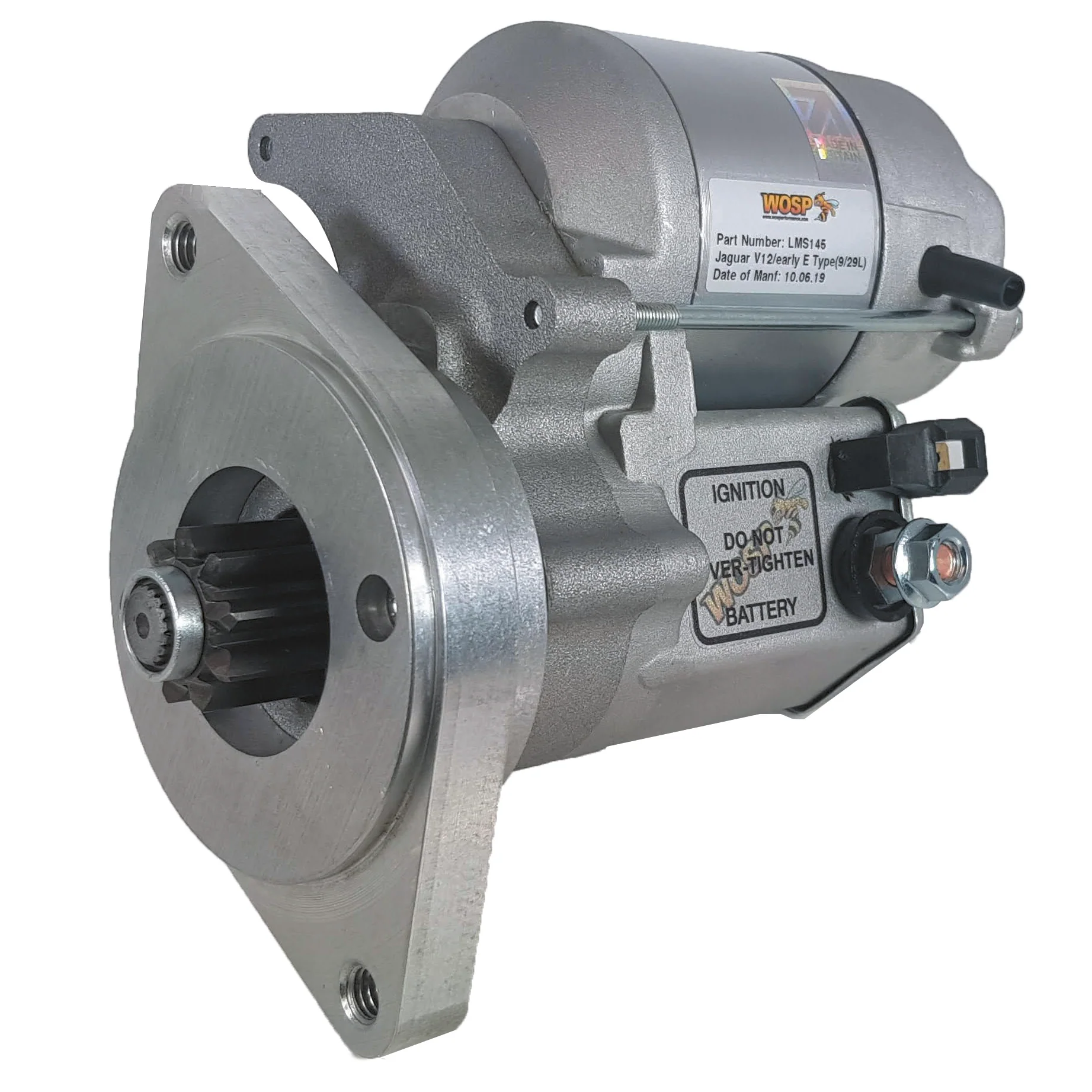 Wosp Jaguar V12 'early' manual / auto high torque starter motor (LMS145)