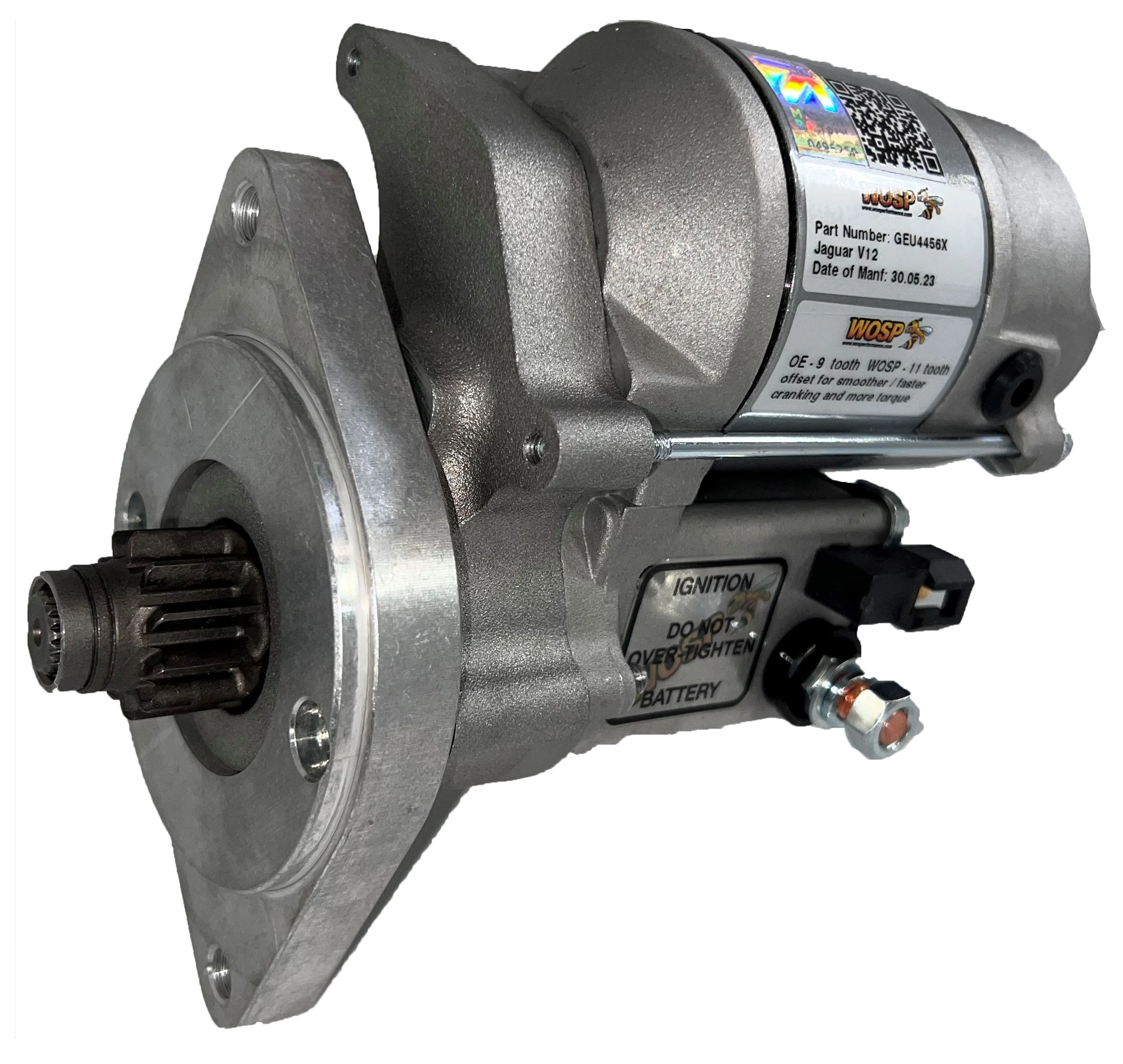 Wosp Jaguar V12 'late' manual / auto high torque starter motor (LMS017-11)