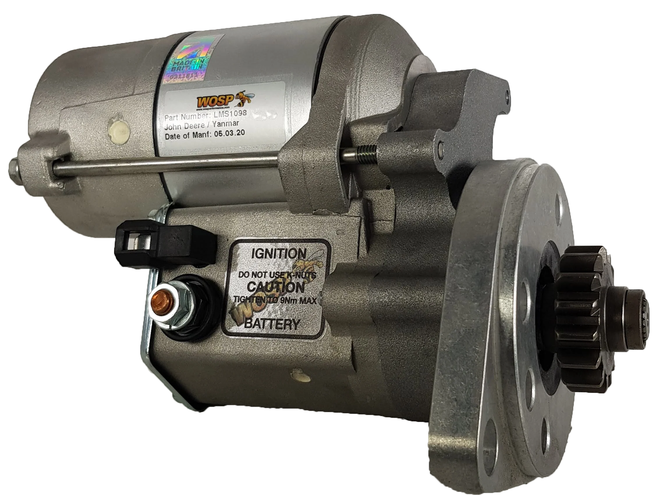 Wosp John Deere / Yanmar / Thermo King various super-duty starter motor (LMS1098)