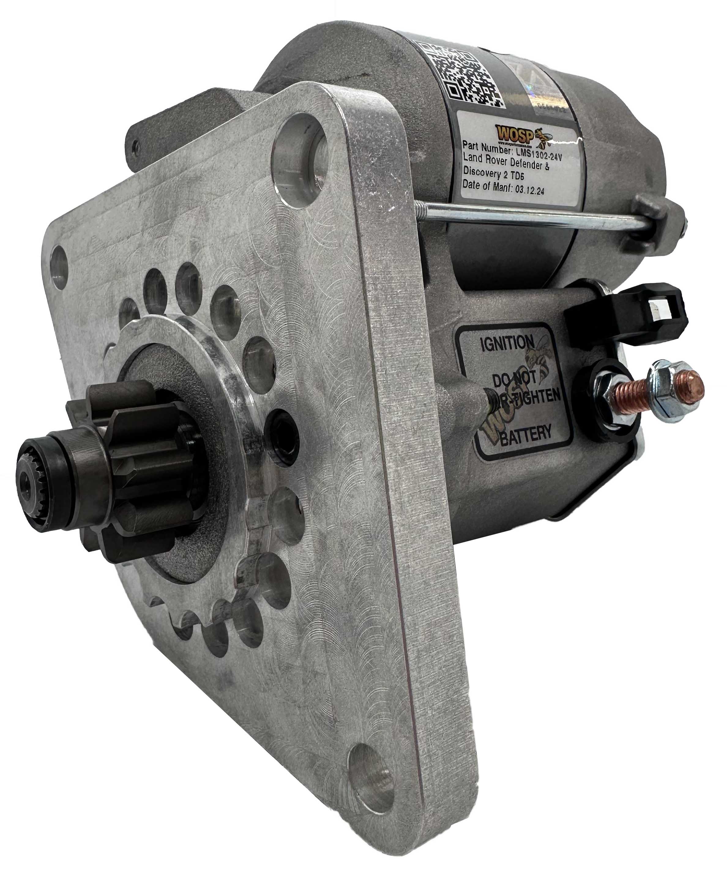 Wosp Land Rover Defender & Discovery 2 TD5 super-duty starter motor (24 Volt) (LMS1302-24V)