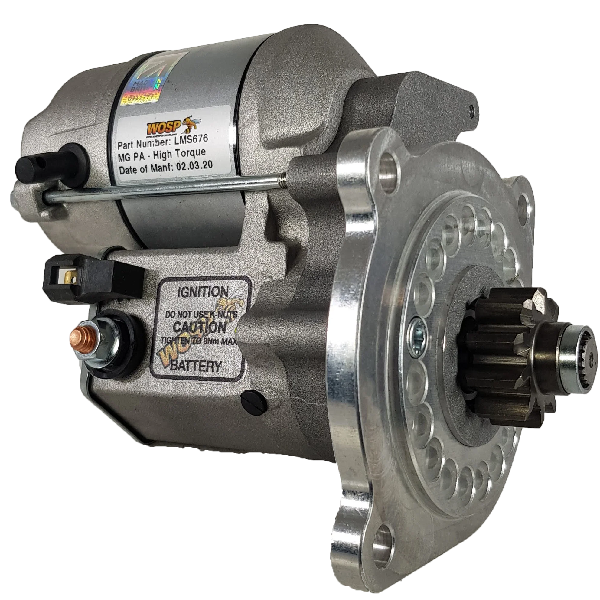 Wosp MG PA / P-Type / N-Type high torque starter motor (LMS676)