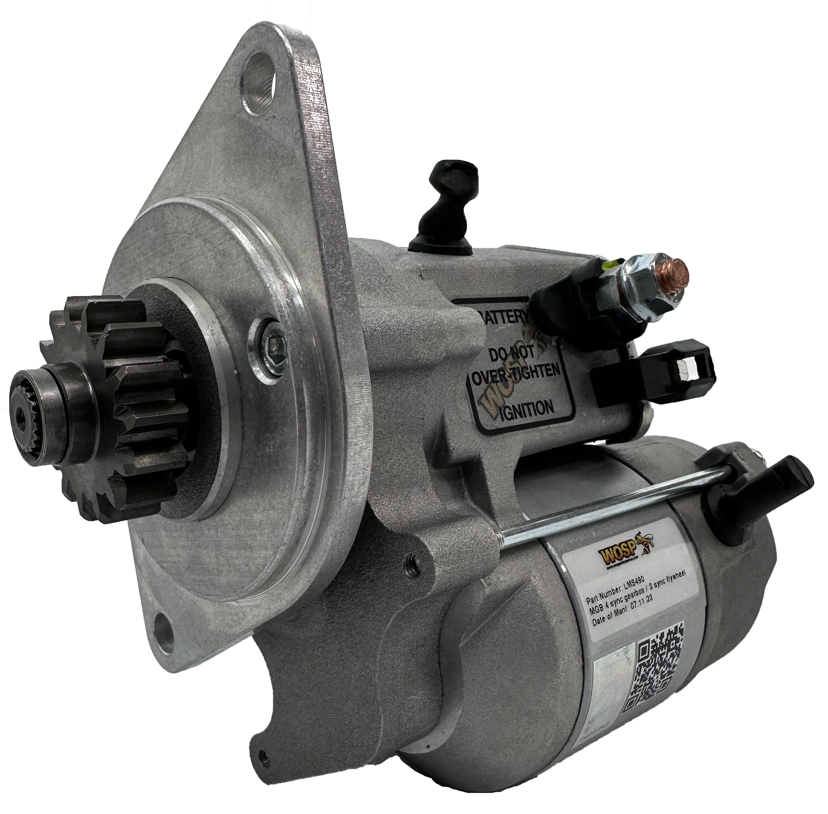 Wosp MGB 4-sync engine and back plate (3-sync flywheel) high torque starter motor  (LMS490)