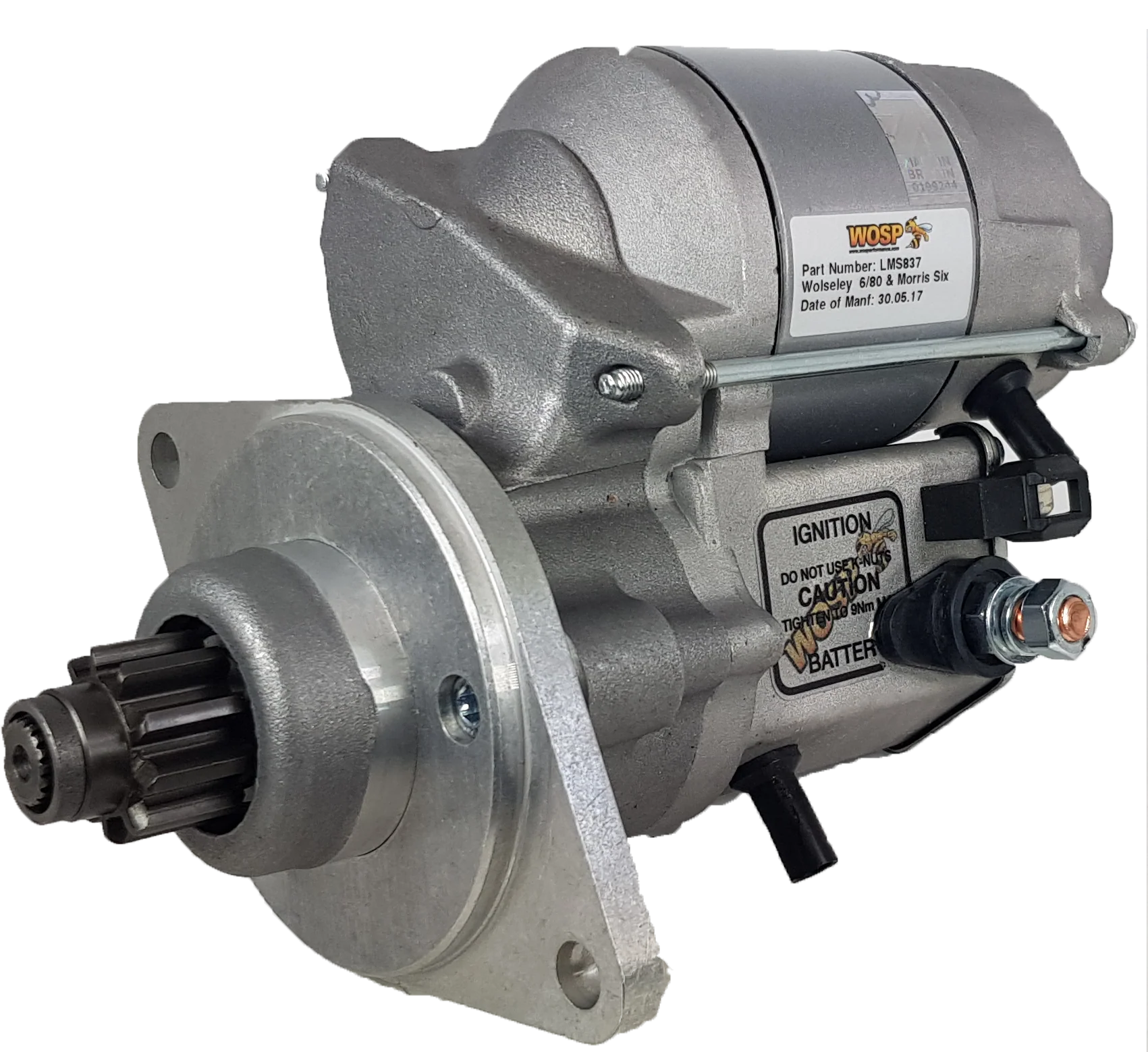 Wosp Morris Six / Wolsely 6/80 high torque starter motor (LMS837)