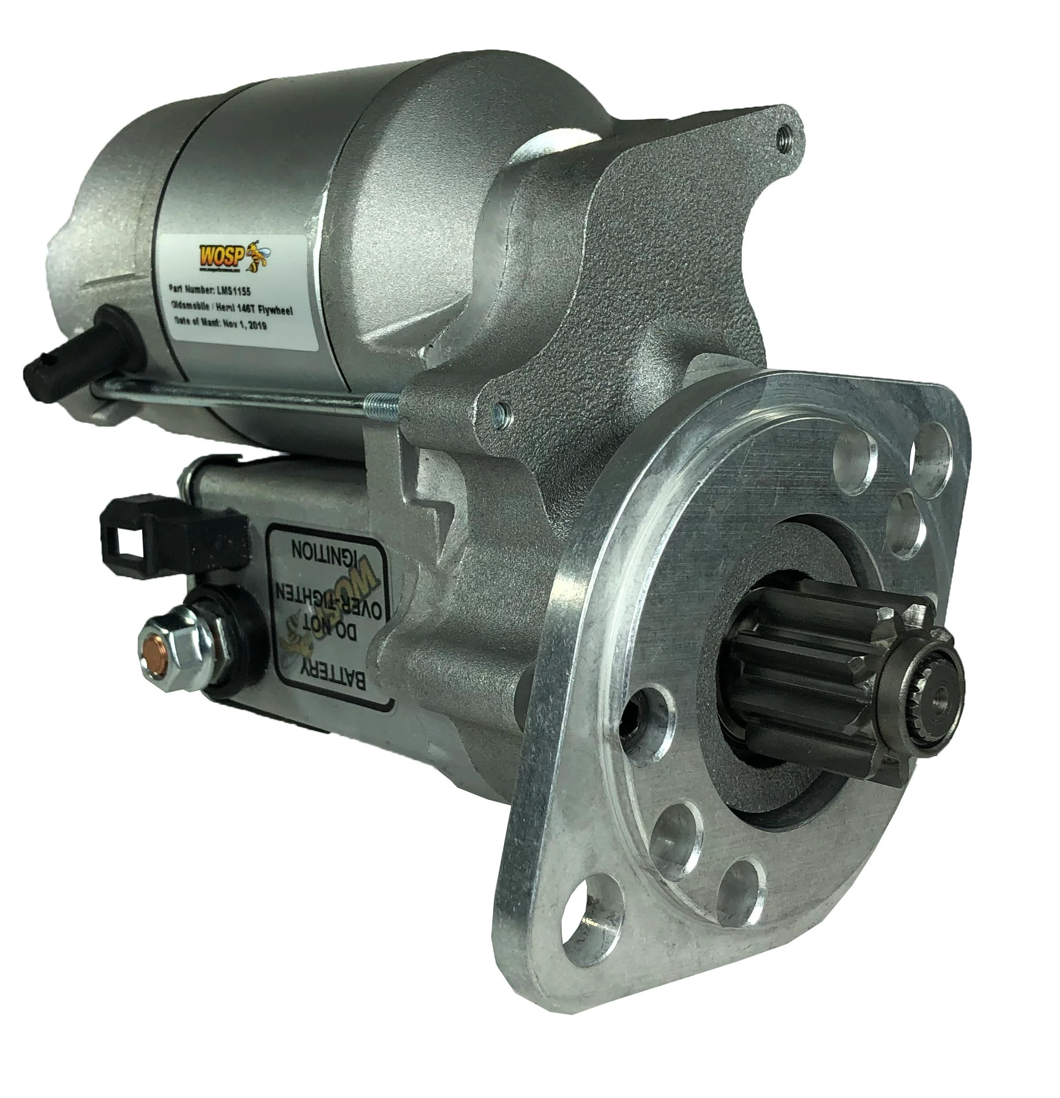 Wosp Oldsmobile / Hemi 146 tooth flywheel (180° lugs) high torque starter motor (LMS1155)