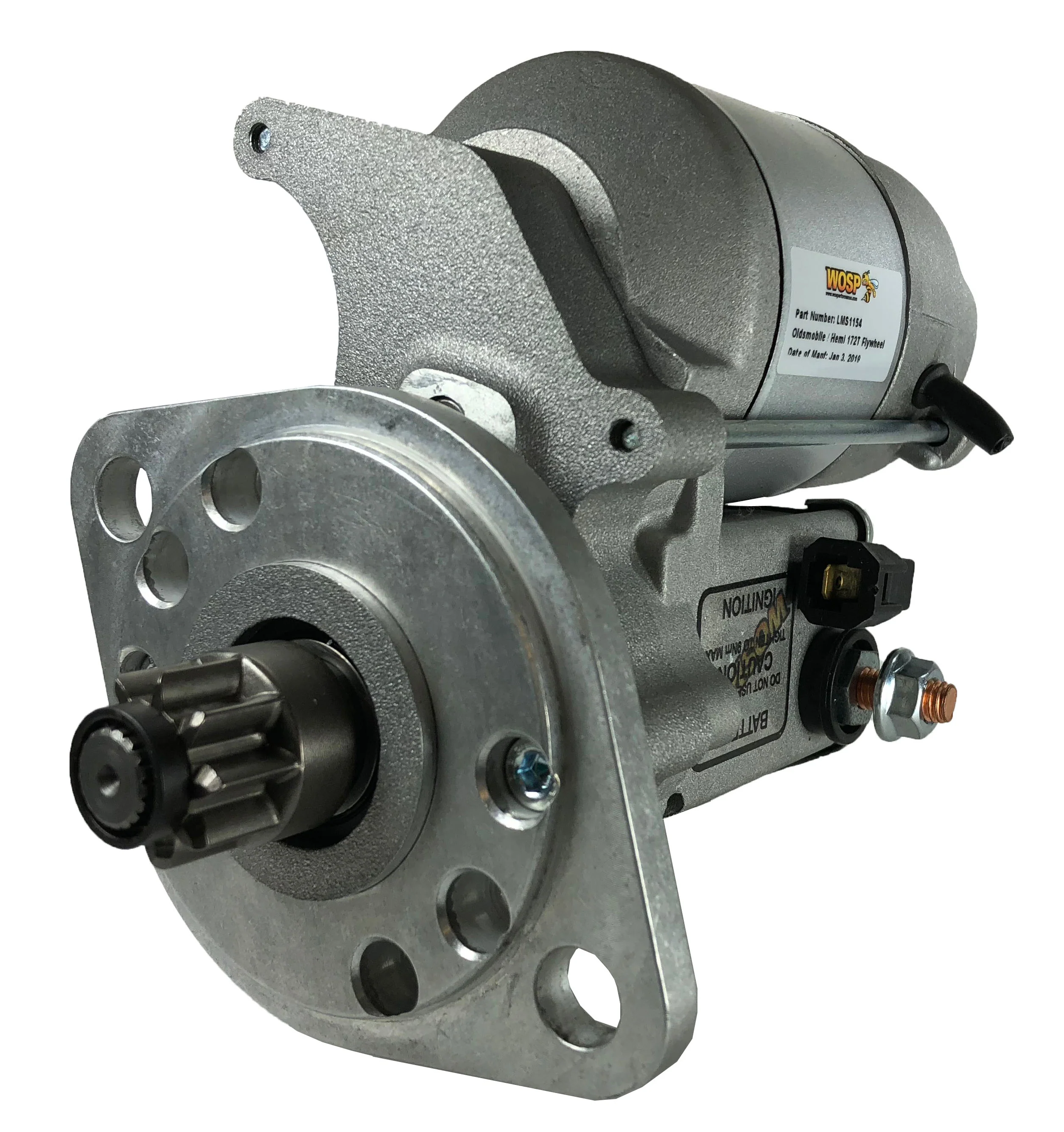 Wosp Oldsmobile / Hemi 172 tooth flywheel (180° lugs) high torque starter motor (LMS1154)
