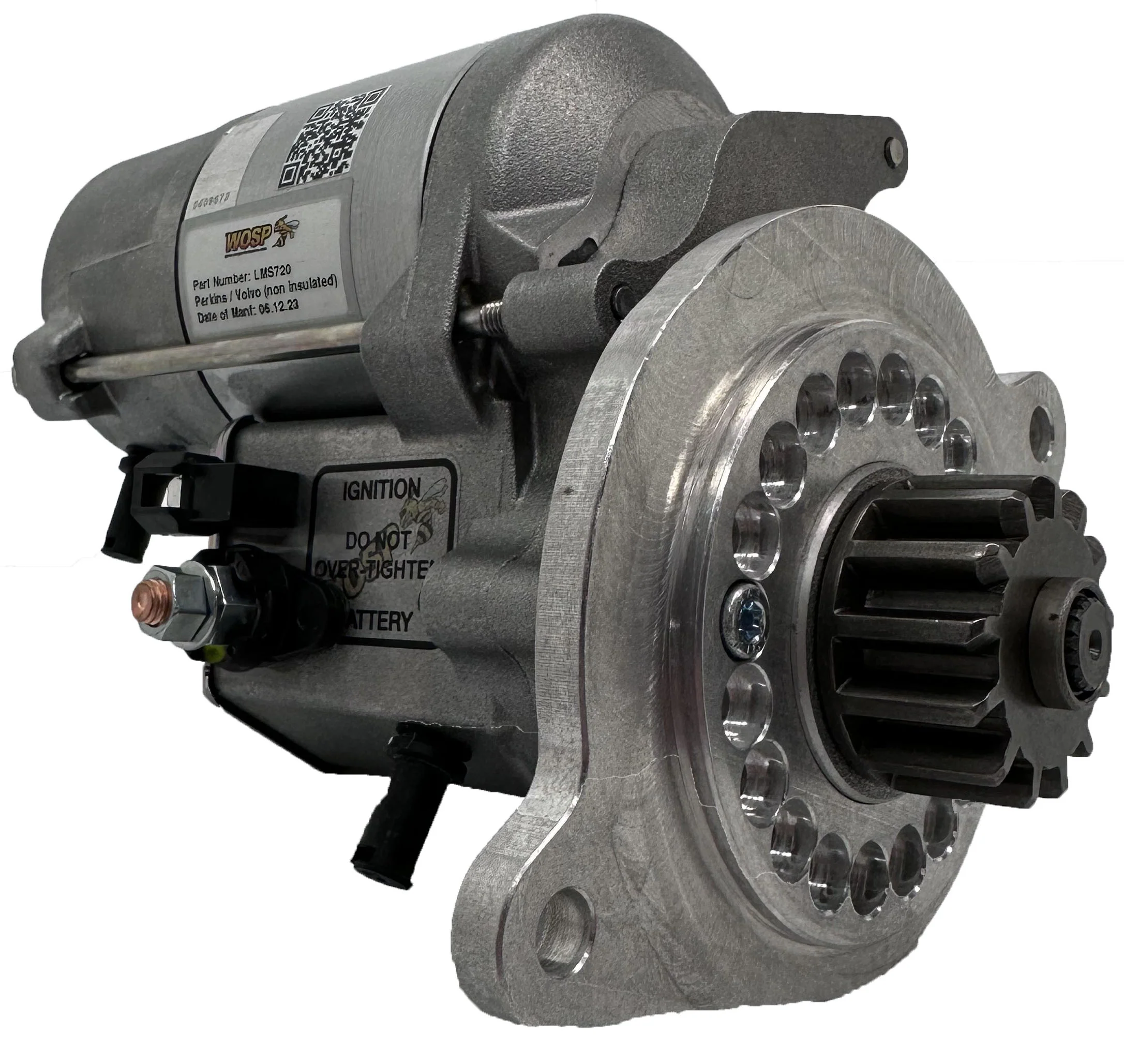 Wosp Perkins / Volvo (non insulated) high torque starter motor (LMS720)