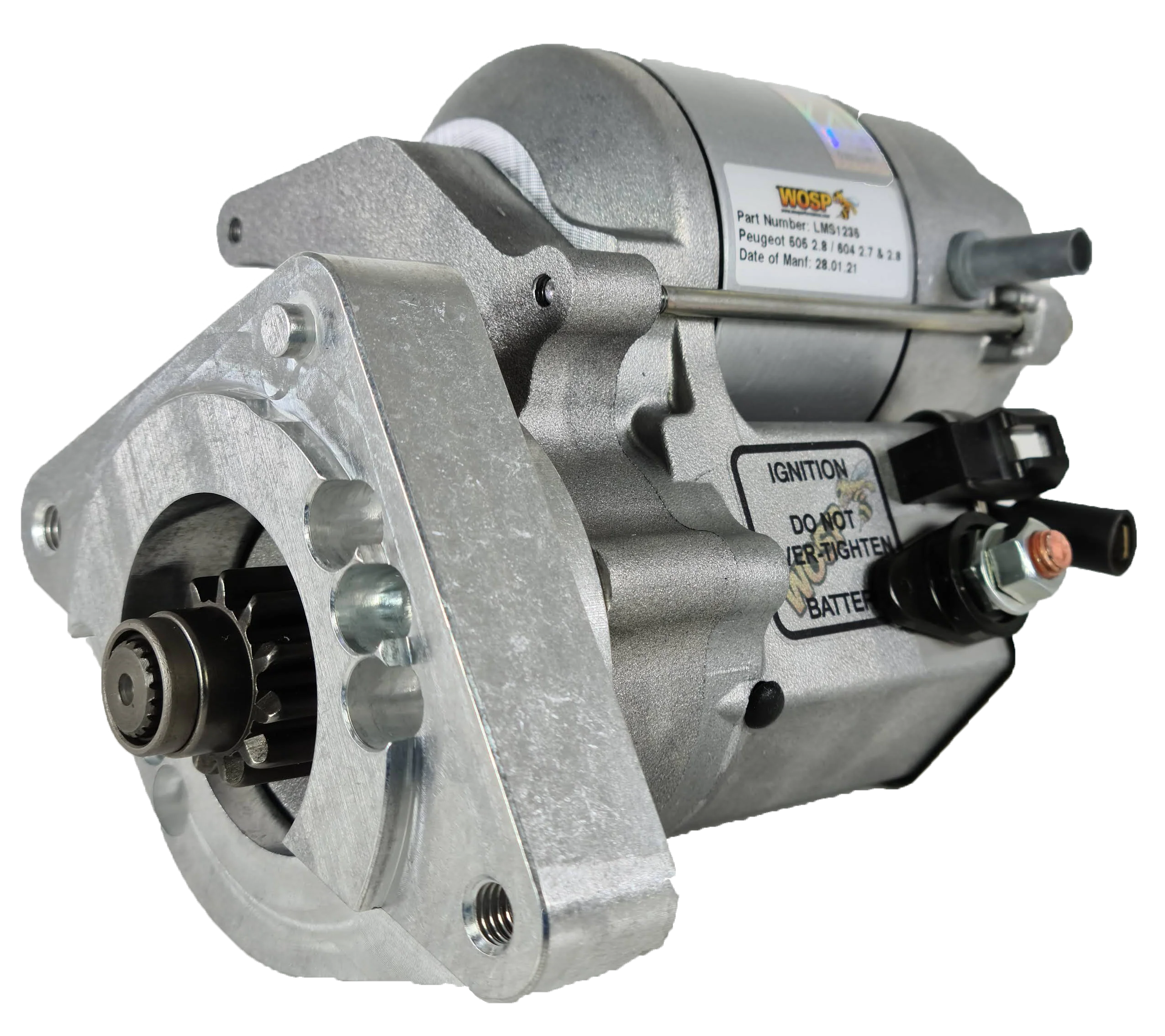 Wosp Peugeot 505 2.8 / 604 2.7 & 2.8 high torque starter motor (LMS1235)