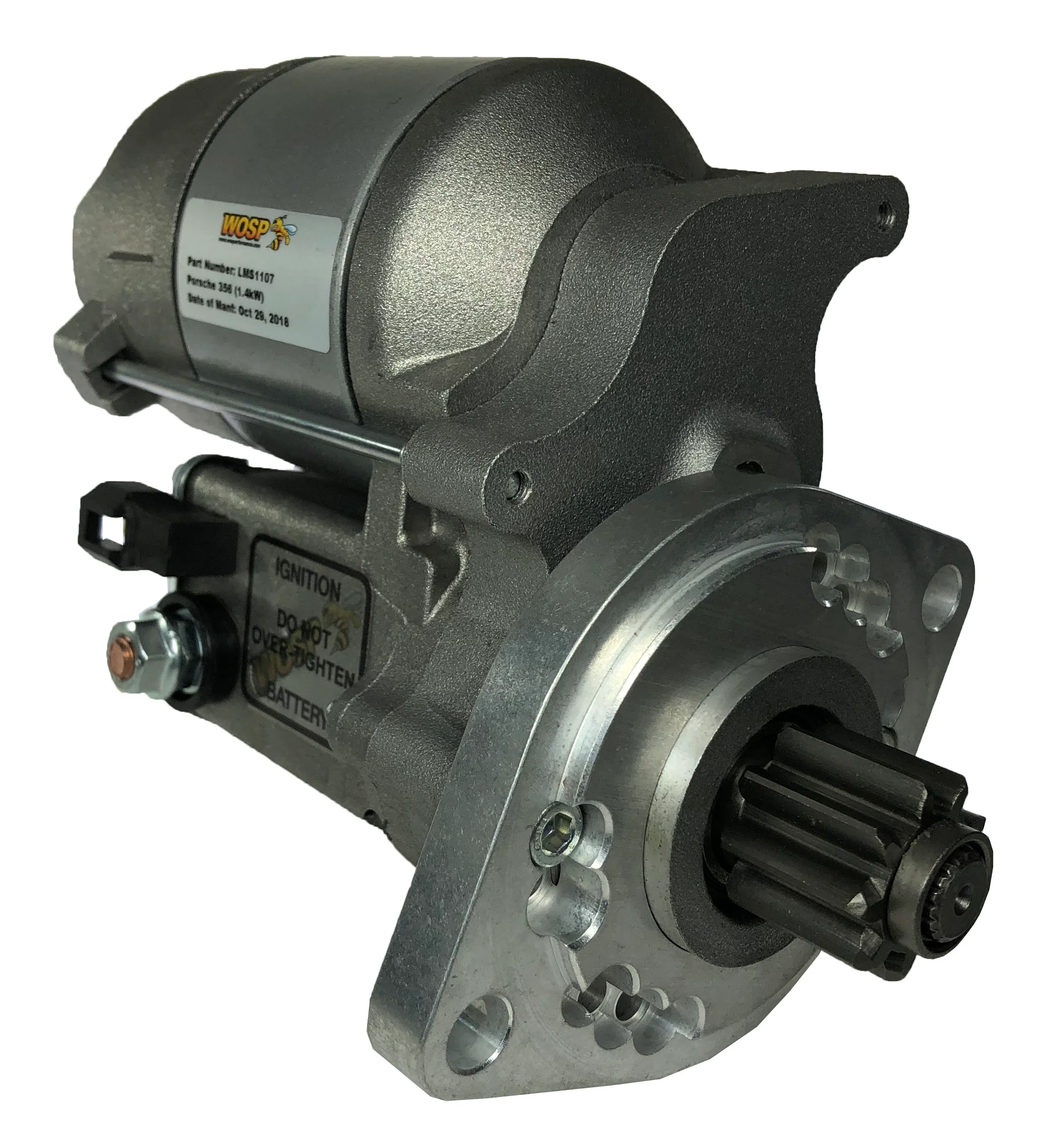 Wosp Porsche 356 / 550 Spyder & VW Beetle LH 'early' super-duty starter motor (LMS1107)