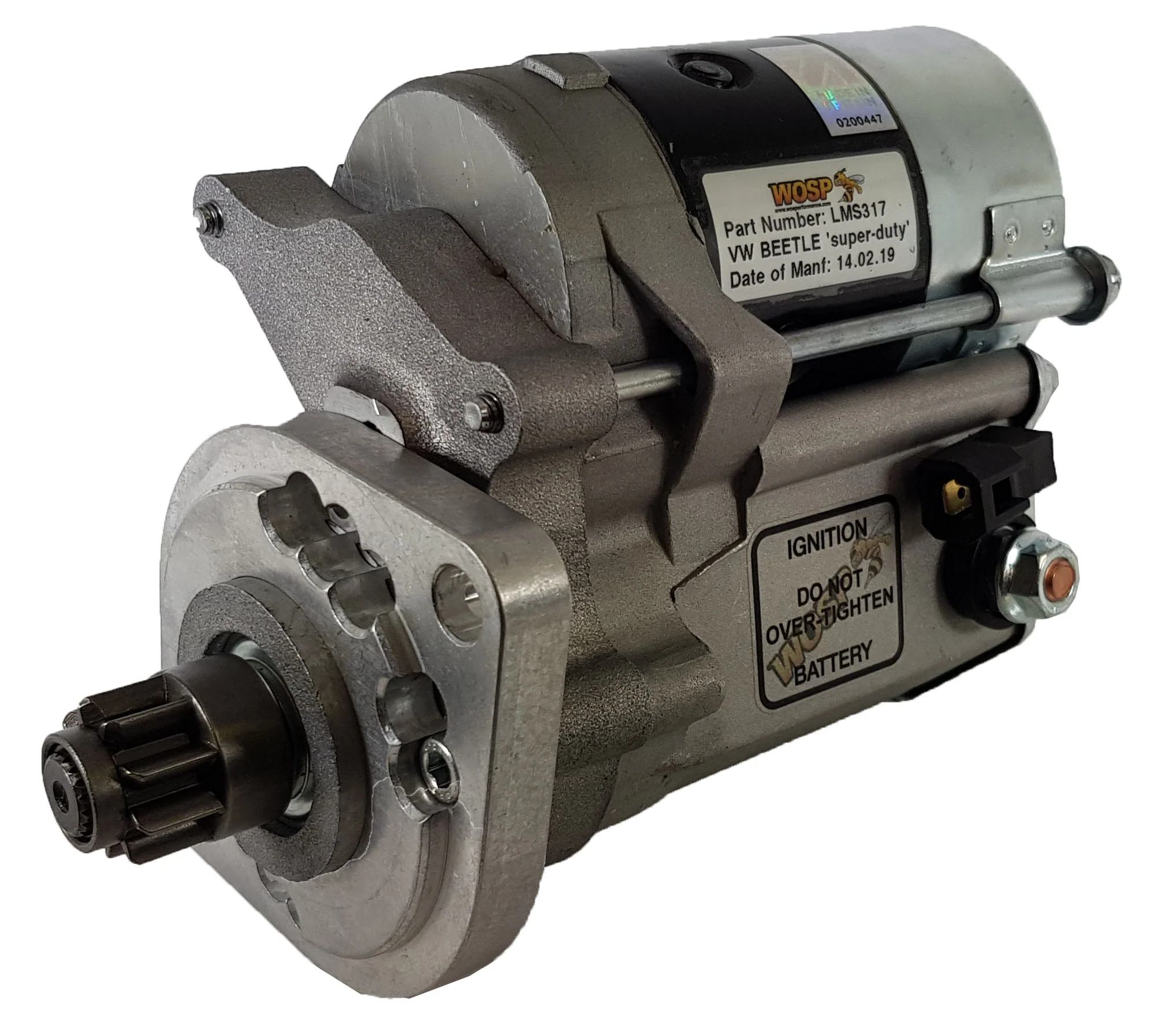 Wosp Porsche 911 / 912 / 959 / VW Beetle / Transporter RH high torque 1.0kW starter motor (LMS317)