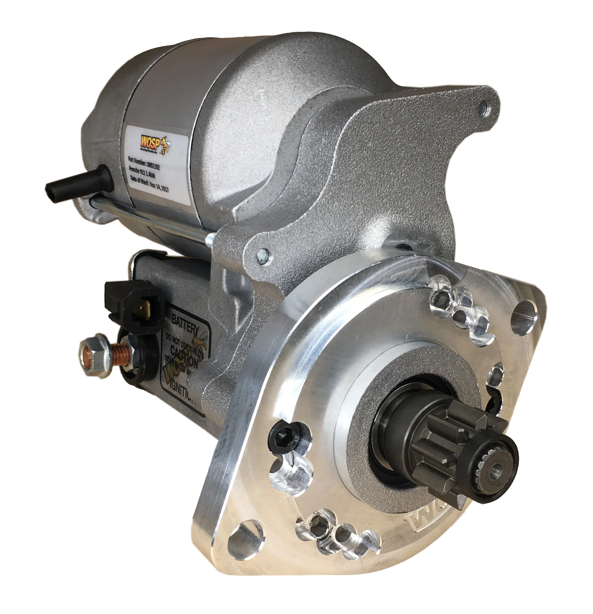 Wosp Porsche 911 / 959 / VW Beetle / Transporter LH high torque starter motor (LMS1102)