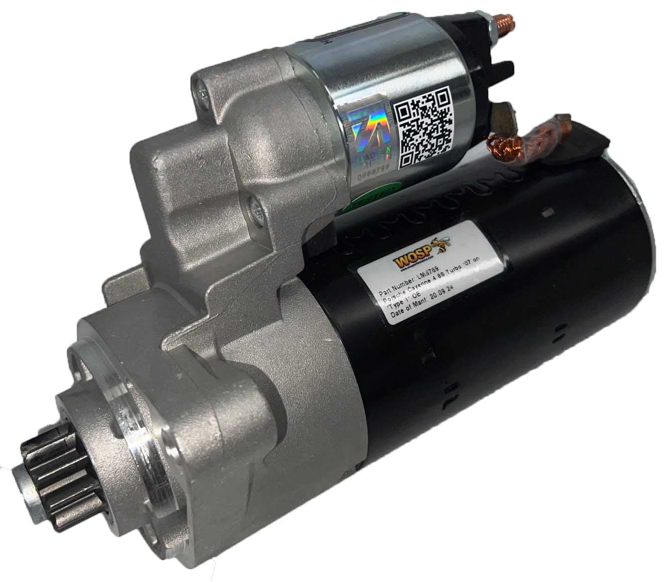 Wosp Porsche Cayenne 4.8S Turbo '07 on 'Type 2' OE starter motor (LMS770)