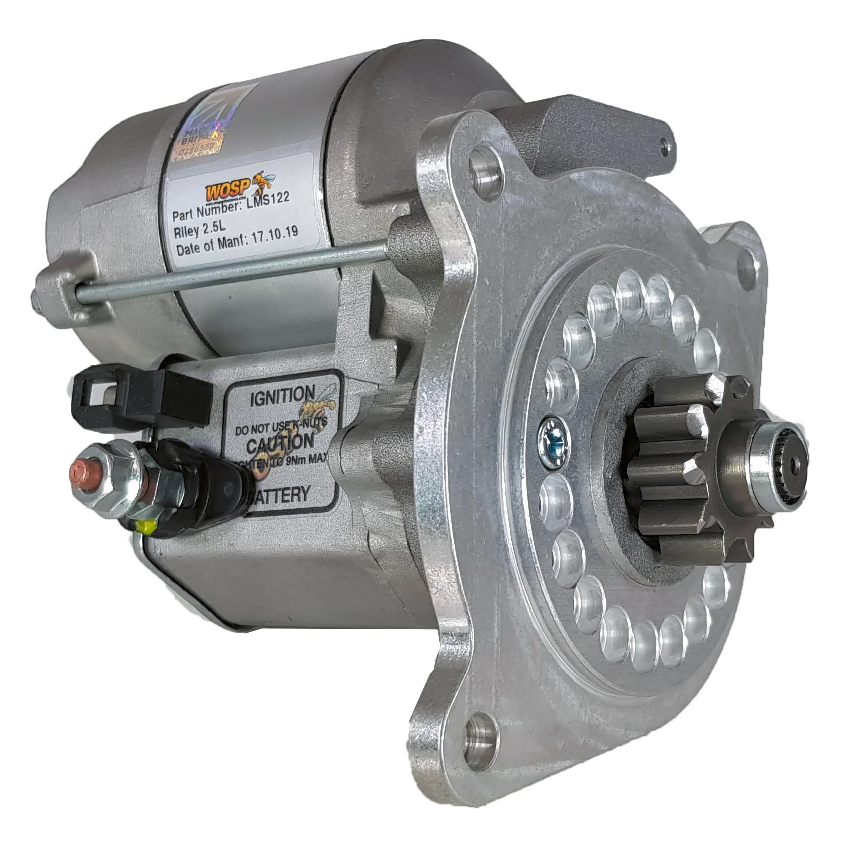 Wosp Riley 2.5L RMB / RMF high torque starter motor (LMS122)