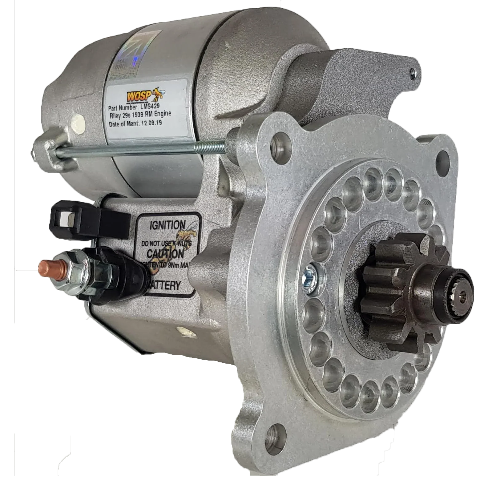 Wosp Riley Twelve / RMA / RMC / RME high torque starter motor (LMS429)