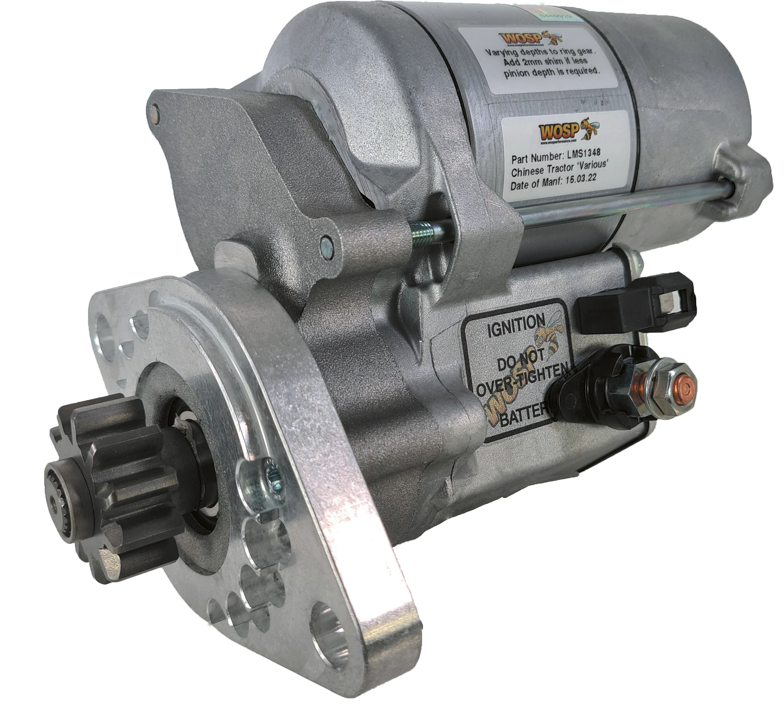 Wosp Siromer / Jinma / Zoomlion Chinese Tractor 'various' high torque starter motor (LMS1348)