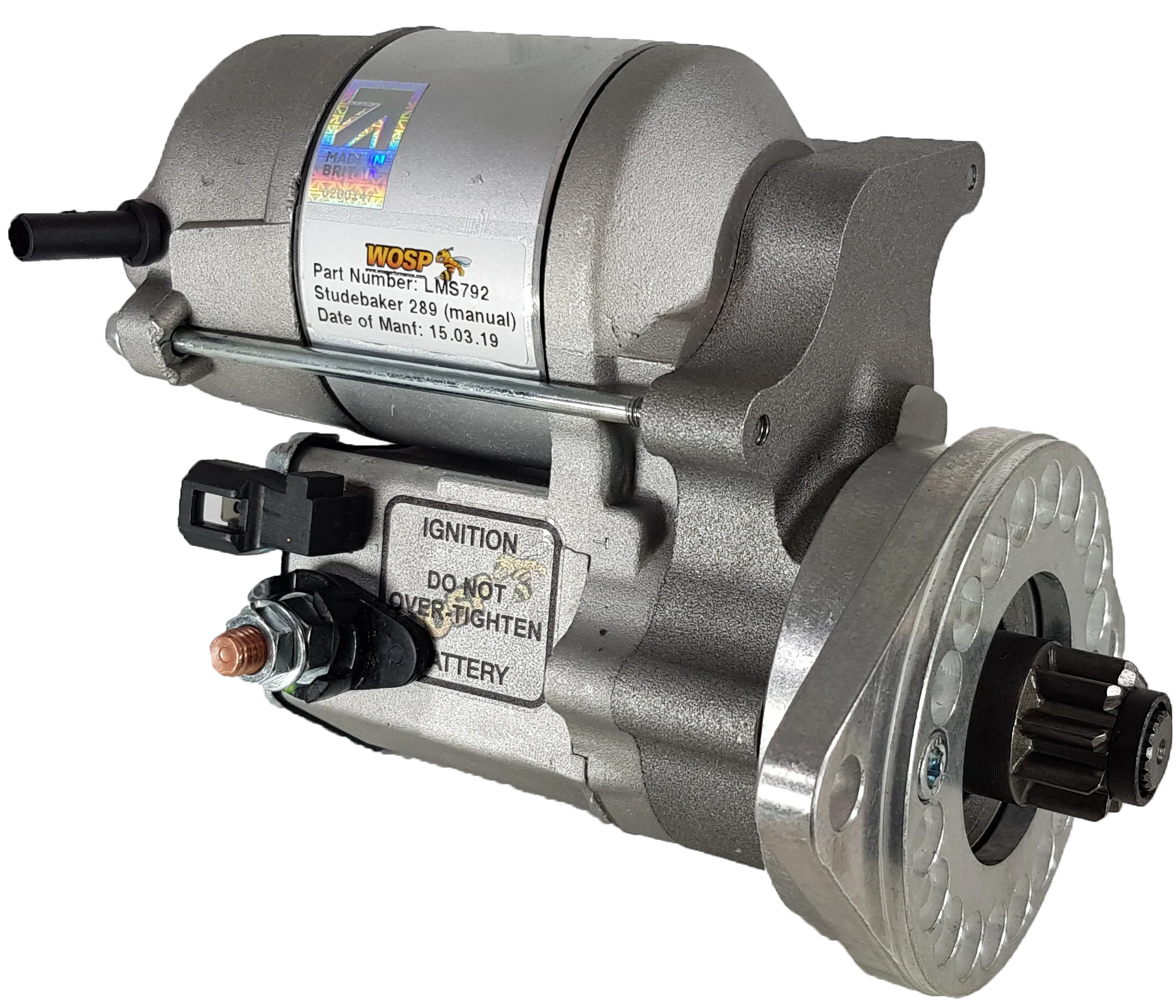 Wosp Studebaker 289 (manual) high torque starter motor (LMS792)