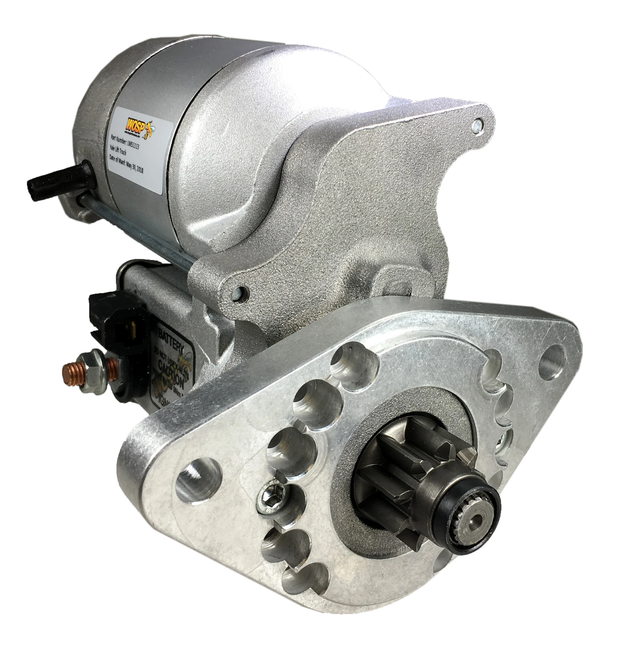 Wosp Sumitomo Yale / Yale Lift Truck V6 LH high torque starter motor (LMS1113)