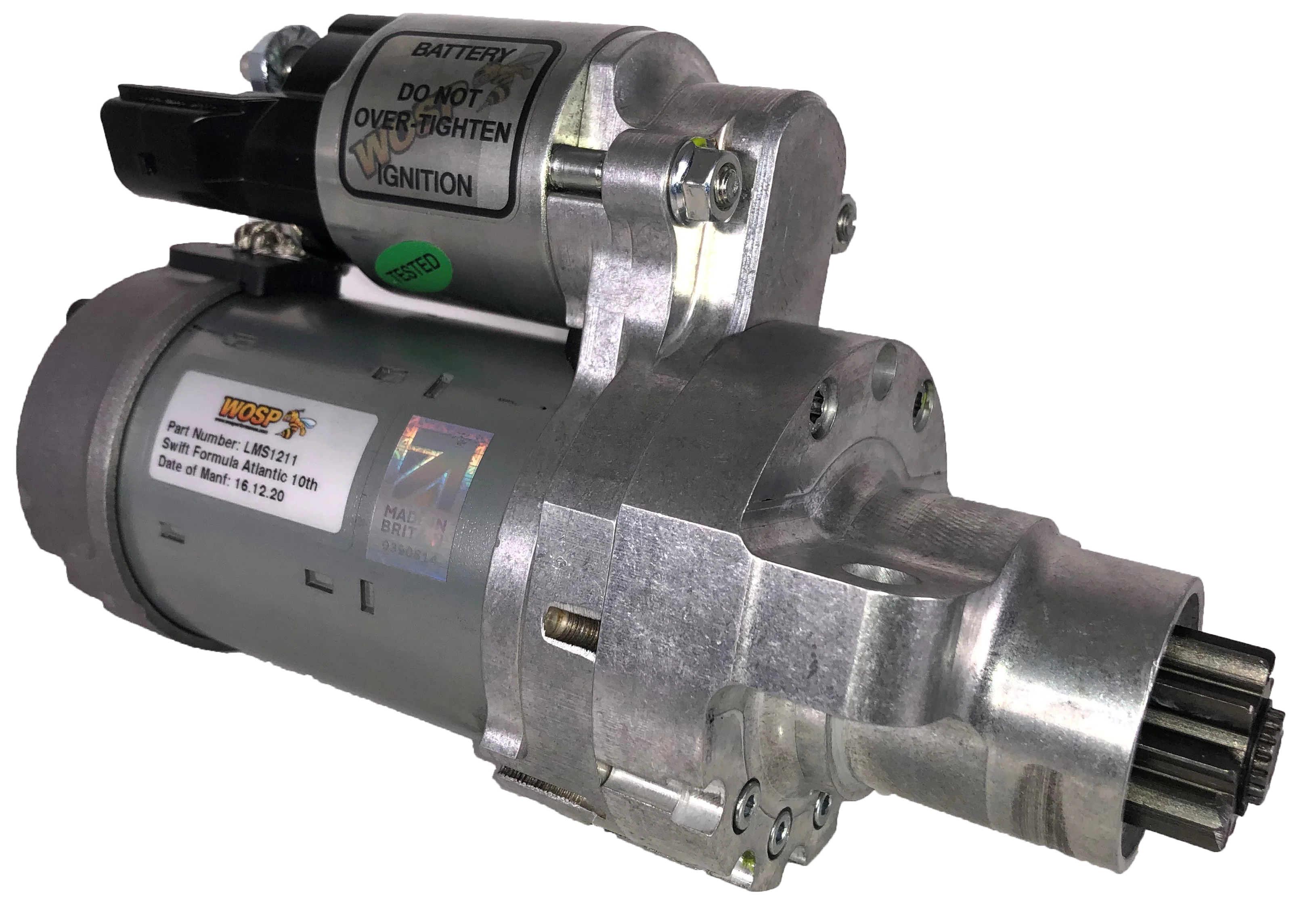 Wosp Swift 016 Formula Atlantic (10 tooth) high performance starter motor (LMS1211)