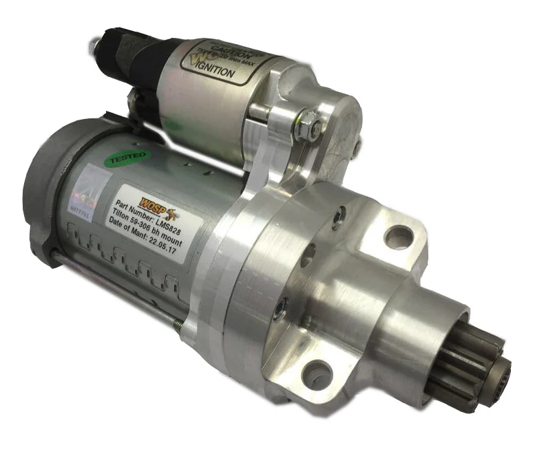Wosp Tilton / Mini Silver Crown (9 tooth) high performance starter motor (LMS828)