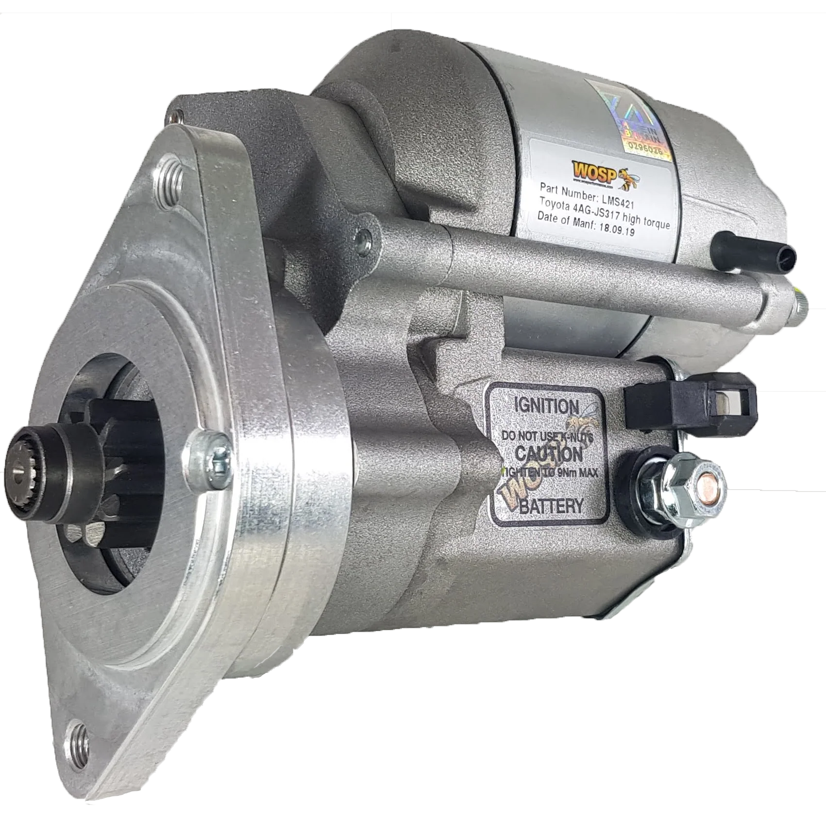 Wosp Toyota Celica / Corolla / MR2 'various' rotatable high torque starter motor (LMS421)