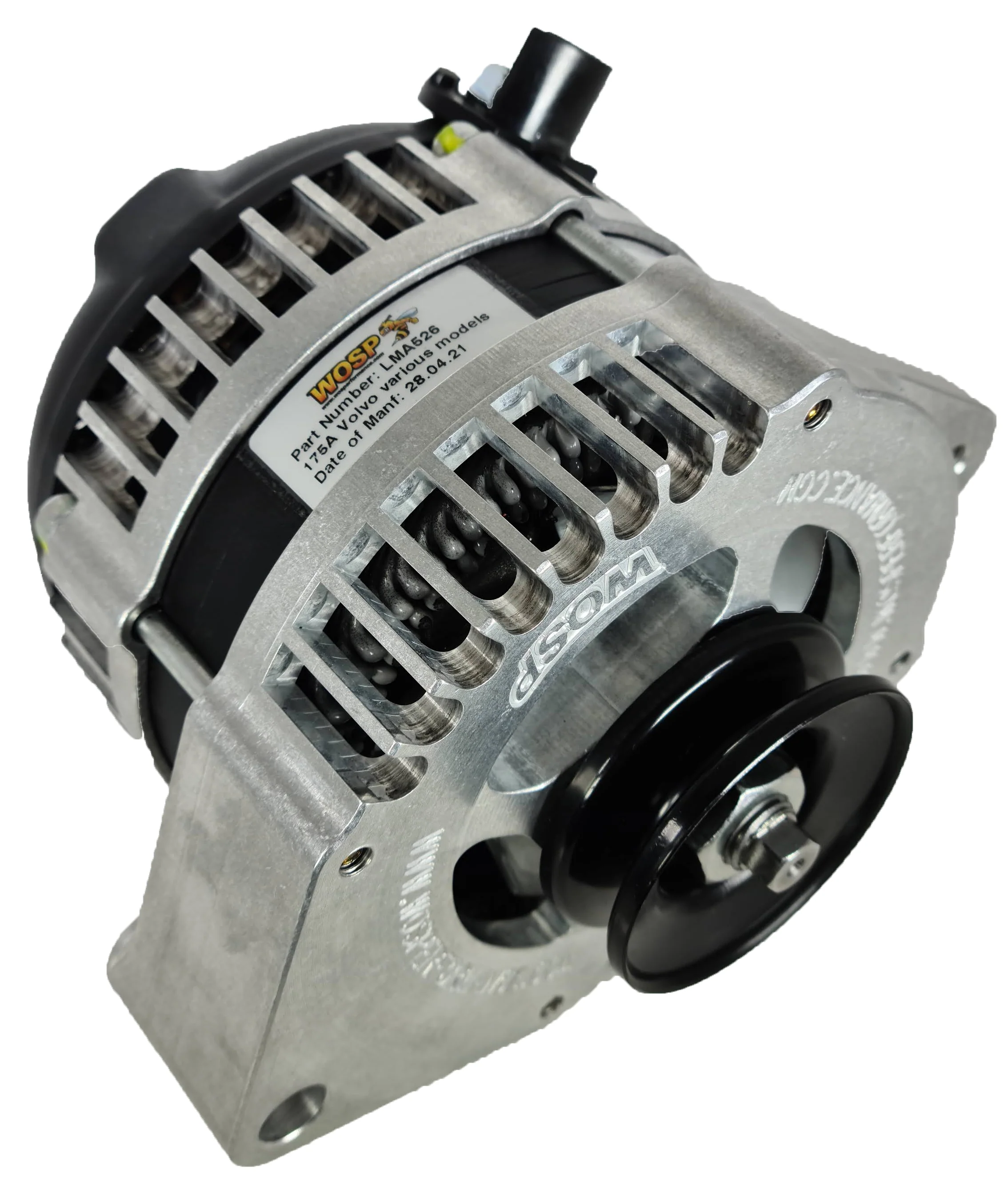 Wosp Volvo 142 / 144 / 145 / 242 / 245 / Amazon / P1800 175A Alternator (Thick 41.5mm Lug)