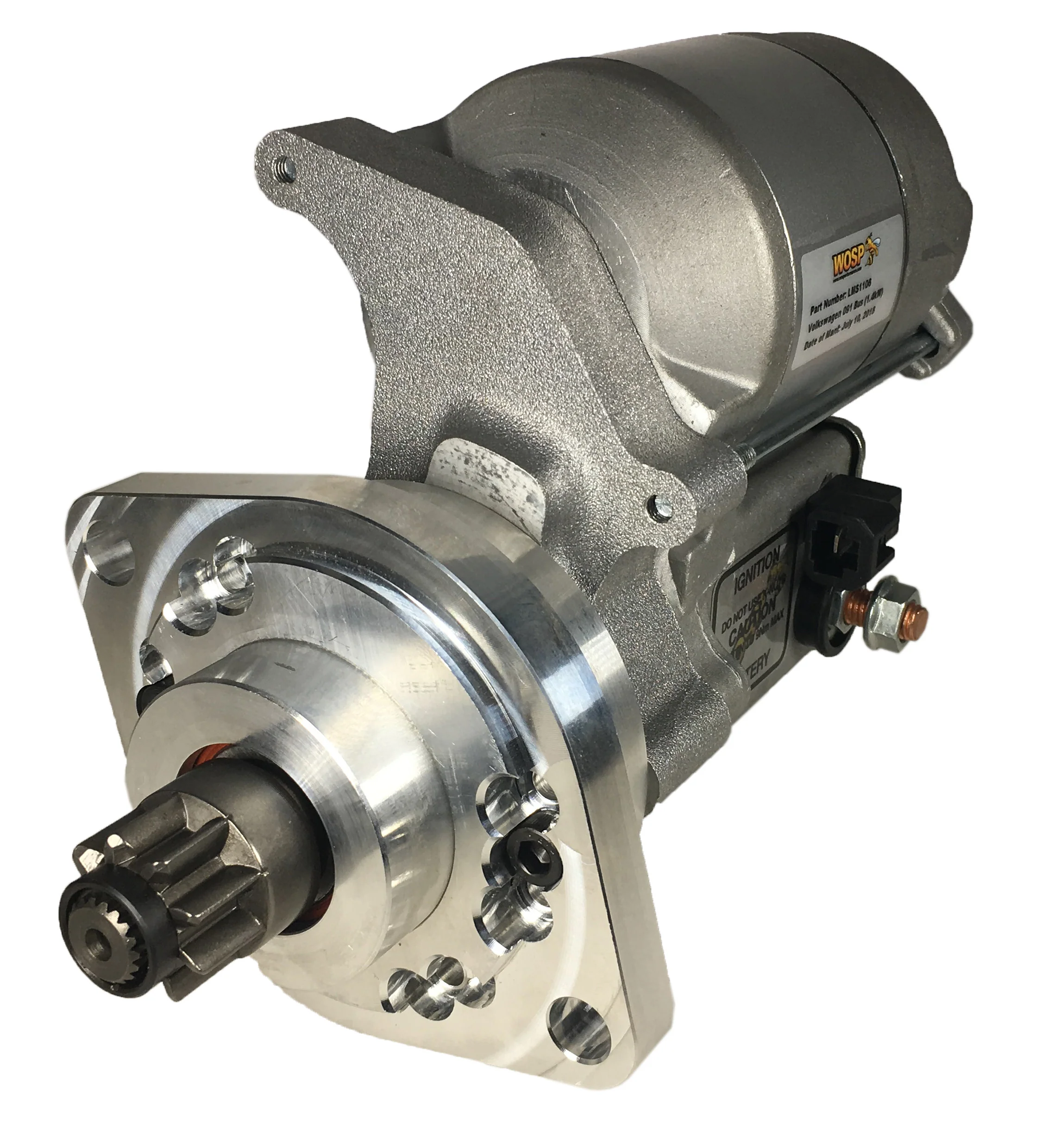 Wosp VW Vanagon M/T (091 Trans) LH super-duty starter motor (LMS1106)